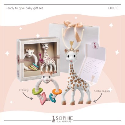 Ready-to-give baby gift set Sophie la girafe and  Colo'rings